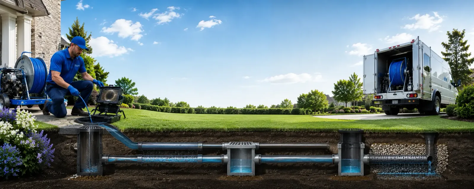 Outdoor drain cleaning information for Avoca, MI